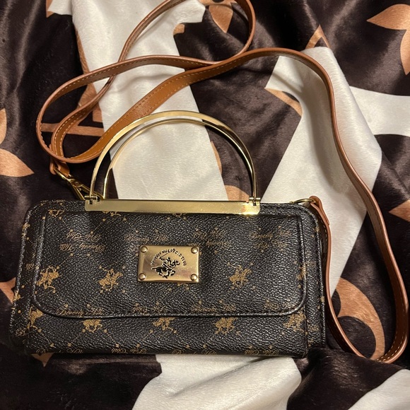 Beverly Hills Polo Club EUC Convertible Wallet Crossbody Clutch Bag - Picture 1 of 13